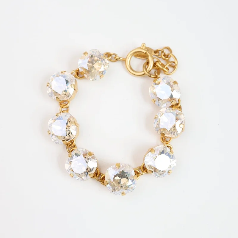 Crystal Link Chain Bracelet - Moonlight