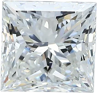 2 Carat H VVS2 Princess Natural Diamond