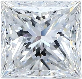 2.01 Carat D VS1 Princess Natural Diamond