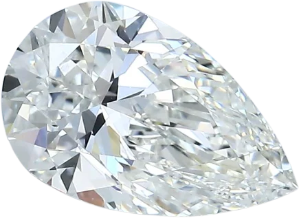 2.19 Carat H VVS2 Pear Natural Diamond