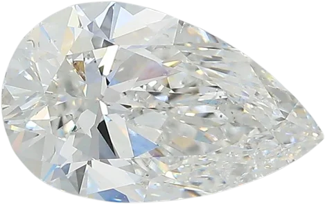 2.2 Carat F SI1 Pear Natural Diamond