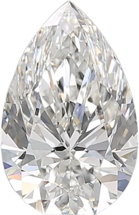 2.22 Carat F VVS2 Pear Natural Diamond