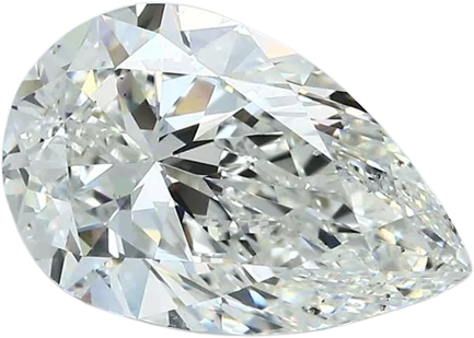 3.11 Carat H SI1 Pear Natural Diamond