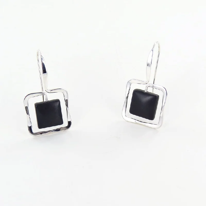 Zenith Black Onyx Earrings