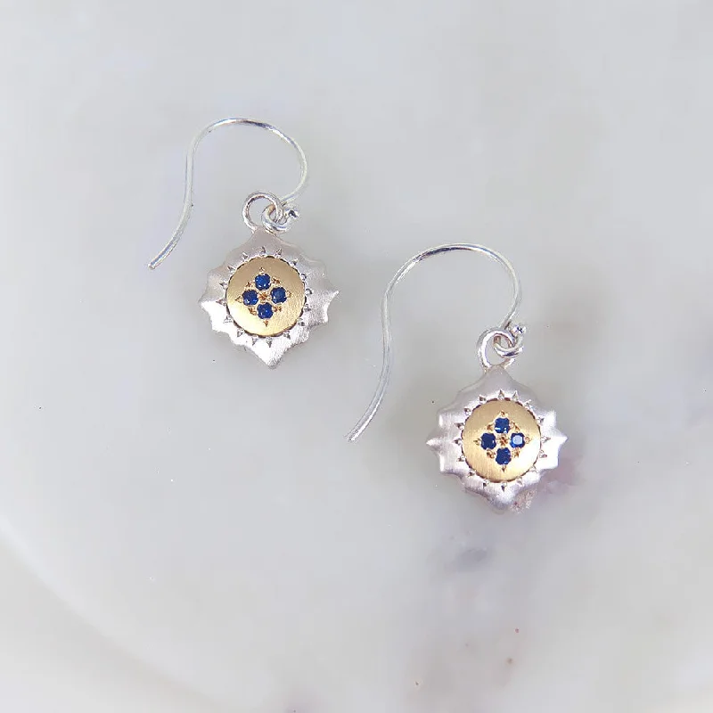 EAST AND WEST WITH SAPPHIRE EARRING