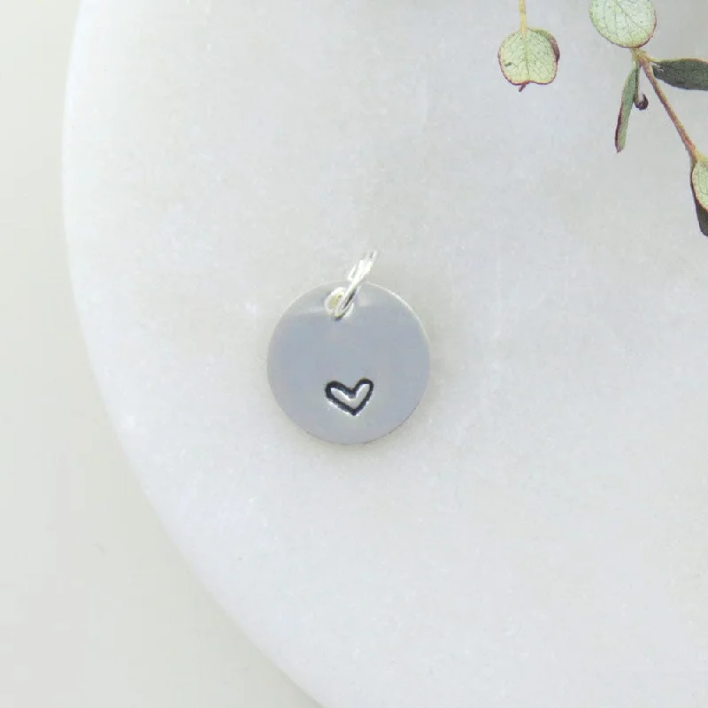 SMALL DISK HEART STAMP