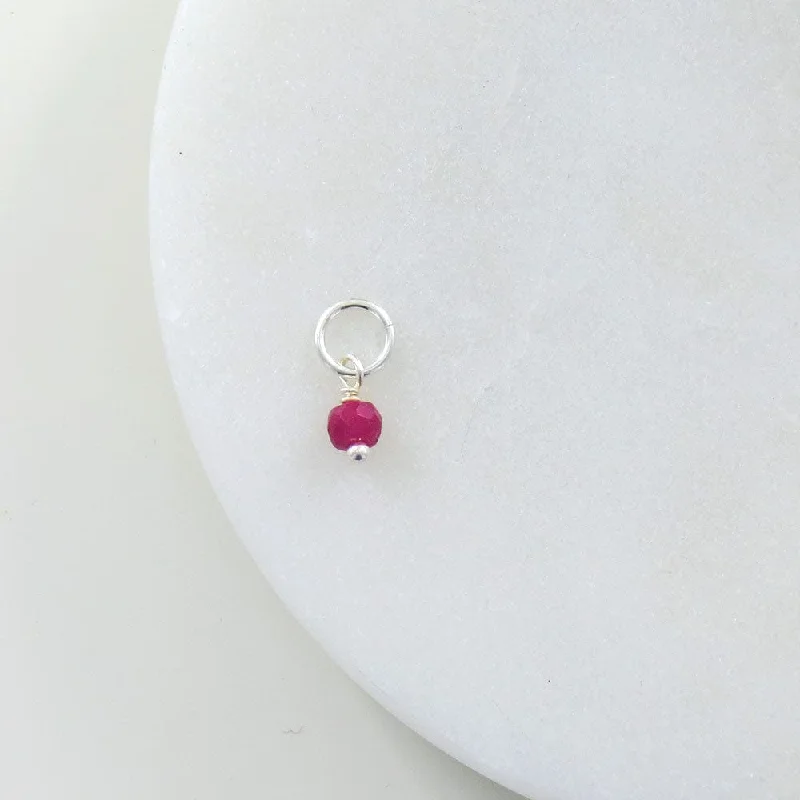 Tiny July Birthstone - Ruby