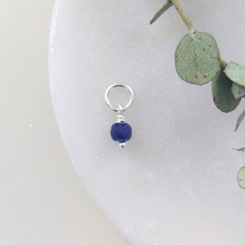 Tiny September Birthstone - Sapphire